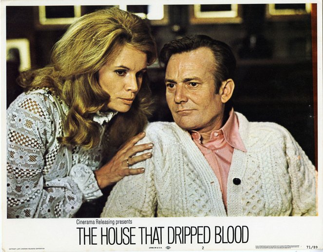 The House That Dripped Blood - Lobbykaarten - Joanna Dunham, Denholm Elliott