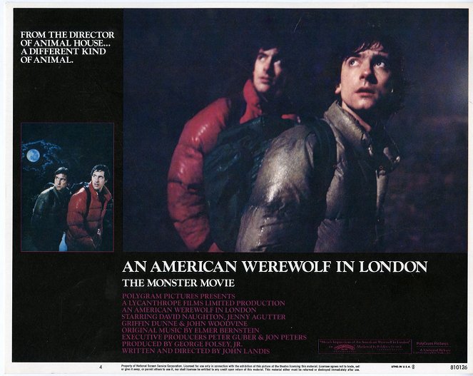 An American Werewolf in London - Lobby Cards - David Naughton, Griffin Dunne