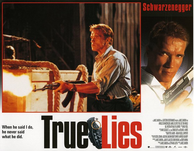 Prawdziwe kłamstwa - Lobby karty - Arnold Schwarzenegger