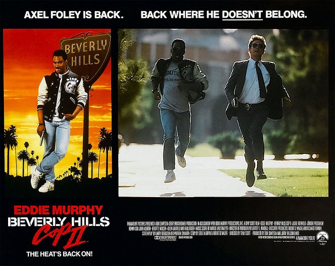 Beverly Hills Cop II - Lobbykaarten - Eddie Murphy, Judge Reinhold