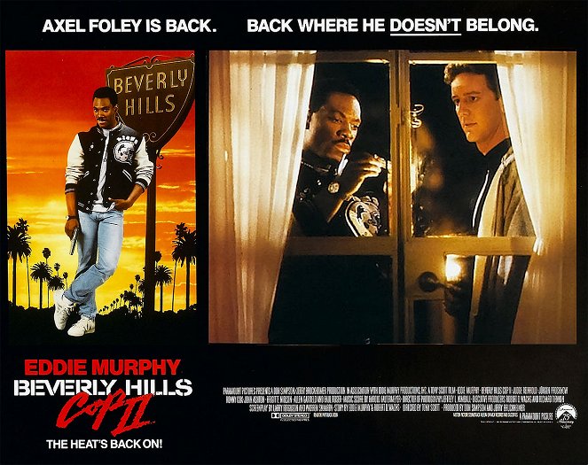 Beverly Hills Cop II - Lobbykarten - Eddie Murphy, Judge Reinhold