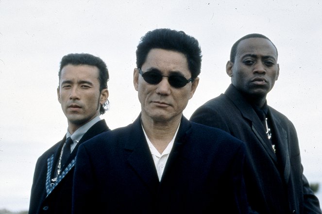 Brother - Werbefoto - Kurōdo Maki, Takeshi Kitano, Omar Epps