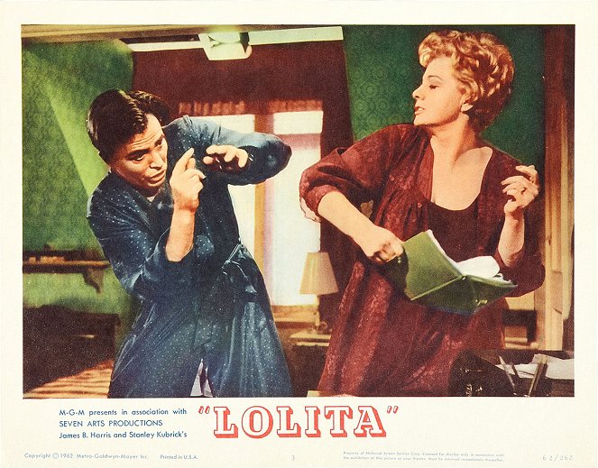 Lolita - Lobbykaarten - James Mason, Shelley Winters