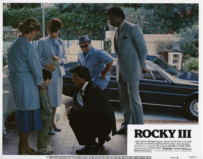 Rocky III - Lobby Cards - Talia Shire, Sylvester Stallone, Burt Young, Carl Weathers