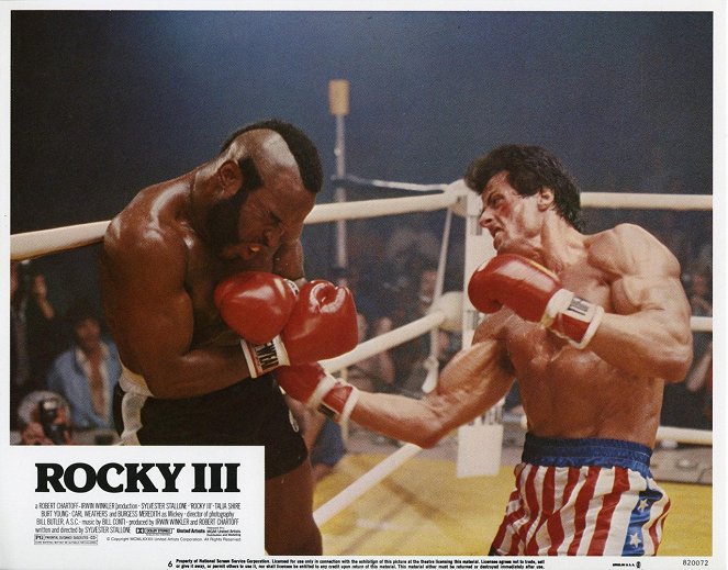 Rocky III - Lobby karty - Mr. T, Sylvester Stallone