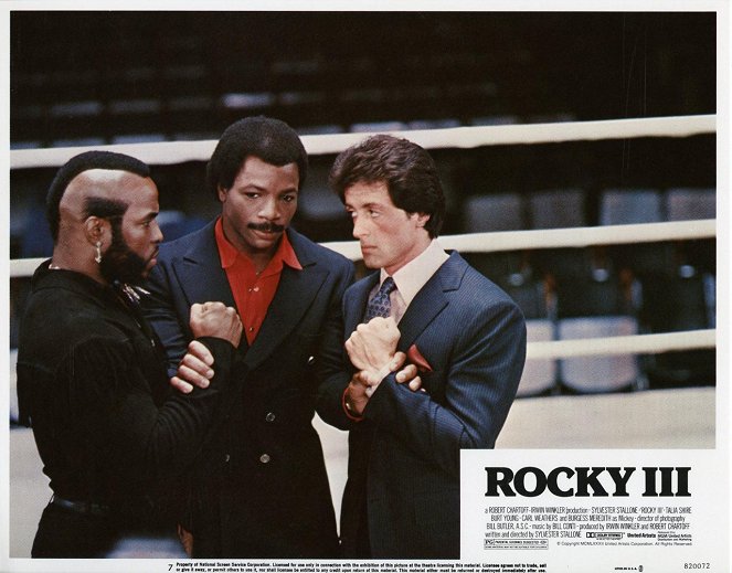 Rocky III - Lobbykaarten - Mr. T, Carl Weathers, Sylvester Stallone