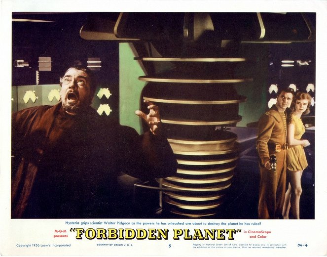 Planeta Proibido - Cartões lobby - Walter Pidgeon, Leslie Nielsen, Anne Francis