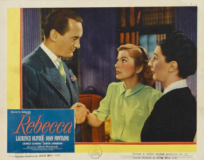 Rebecca - Lobby Cards - George Sanders, Joan Fontaine, Judith Anderson