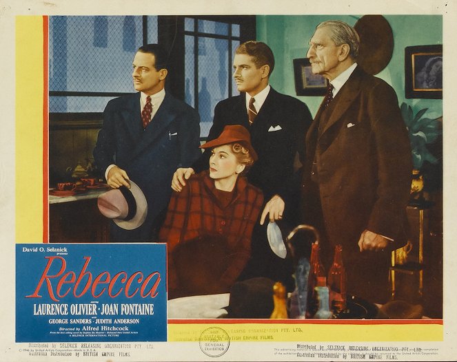 Rebecca - Cartões lobby - Laurence Olivier, Joan Fontaine, C. Aubrey Smith