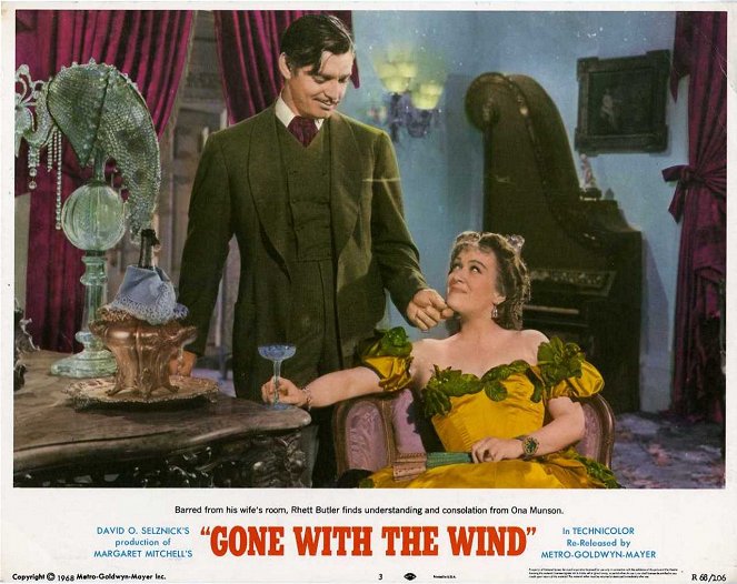 Gone with the Wind - Lobbykaarten - Clark Gable, Ona Munson