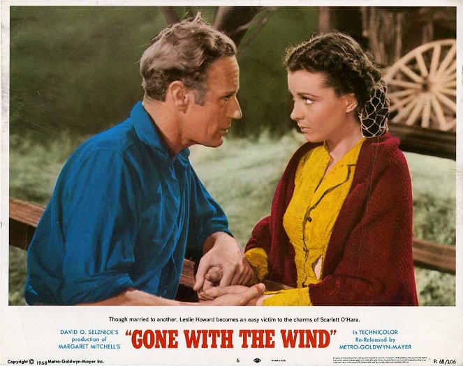 Gone with the Wind - Lobbykaarten - Leslie Howard, Vivien Leigh