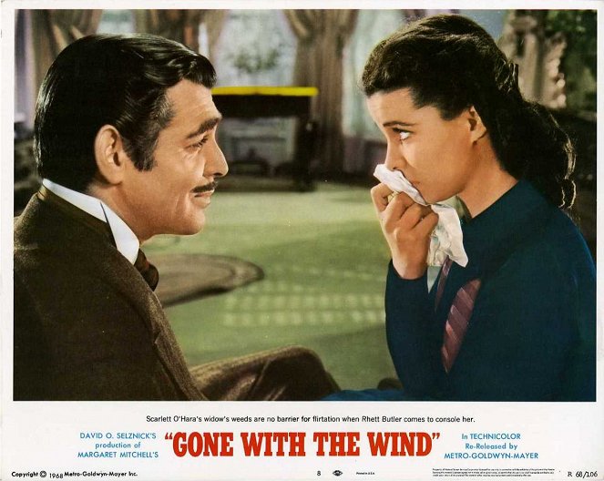 Lo que el viento se llevó - Fotocromos - Clark Gable, Vivien Leigh