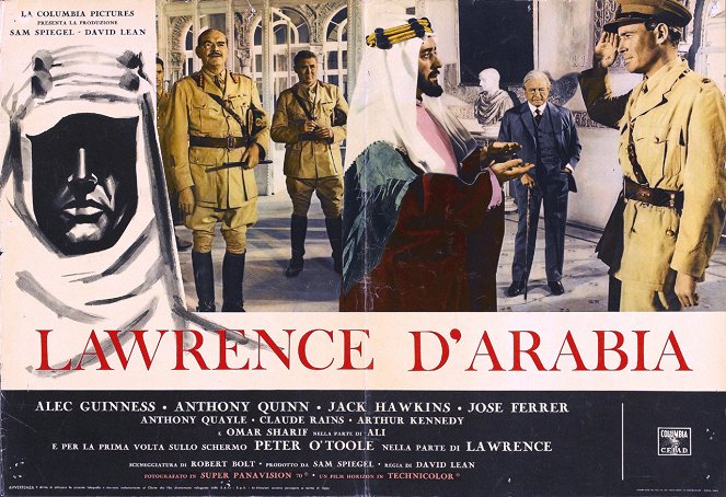 Lawrence d'Arabie - Cartes de lobby - Jack Hawkins, Anthony Quayle, Alec Guinness, Claude Rains, Peter O'Toole