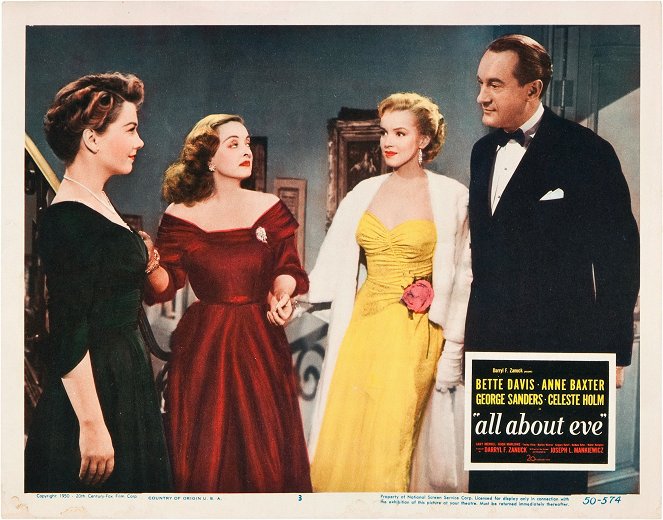 All About Eve - Lobby Cards - Anne Baxter, Bette Davis, Marilyn Monroe, George Sanders