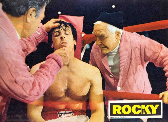 Rocky - Lobbykarten - Al Silvani, Sylvester Stallone, Burgess Meredith