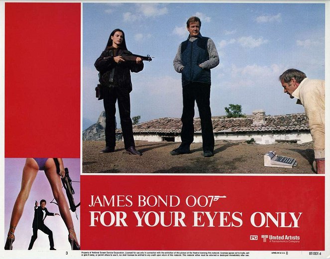 Alleen voor je ogen - Lobbykaarten - Carole Bouquet, Roger Moore, Julian Glover