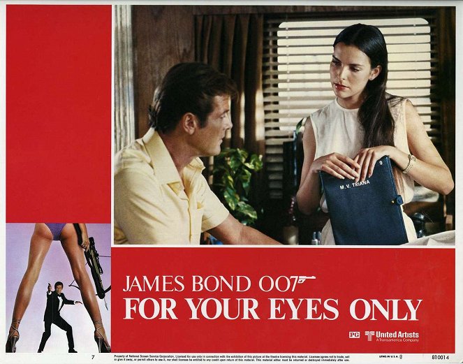 007 - Missão Ultra-Secreta - Cartões lobby - Roger Moore, Carole Bouquet