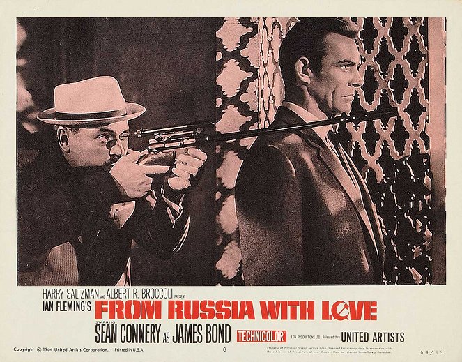 James Bond 007 – Liebesgrüsse aus Moskau - Lobbykarten - Pedro Armendáriz, Sean Connery
