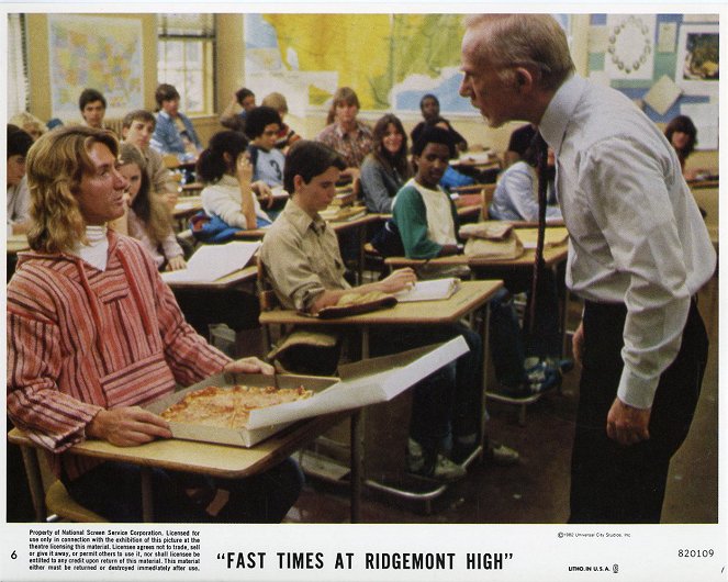 Ça chauffe au lycée Ridgemont - Cartes de lobby - Sean Penn, Ray Walston