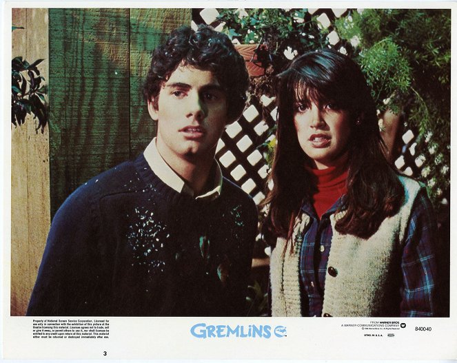 Gremliny rozrabiają - Lobby karty - Zach Galligan, Phoebe Cates