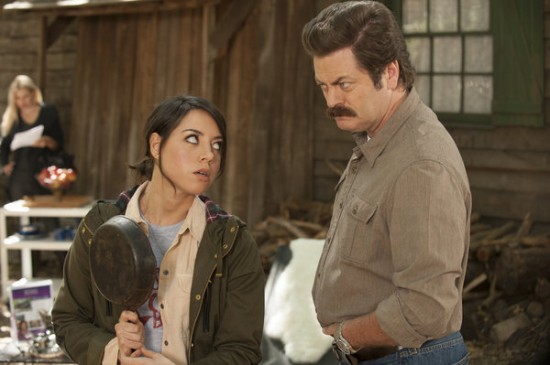 Parks and Recreation - The Cones of Dunshire - Photos - Aubrey Plaza, Nick Offerman