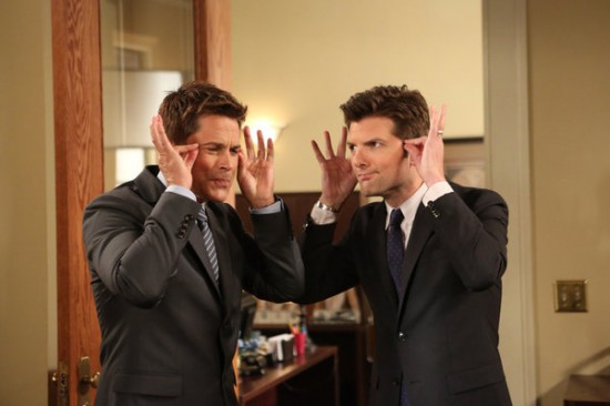 Parks and Recreation - The Pawnee-Eagleton Tip Off Classic - Photos - Rob Lowe, Adam Scott