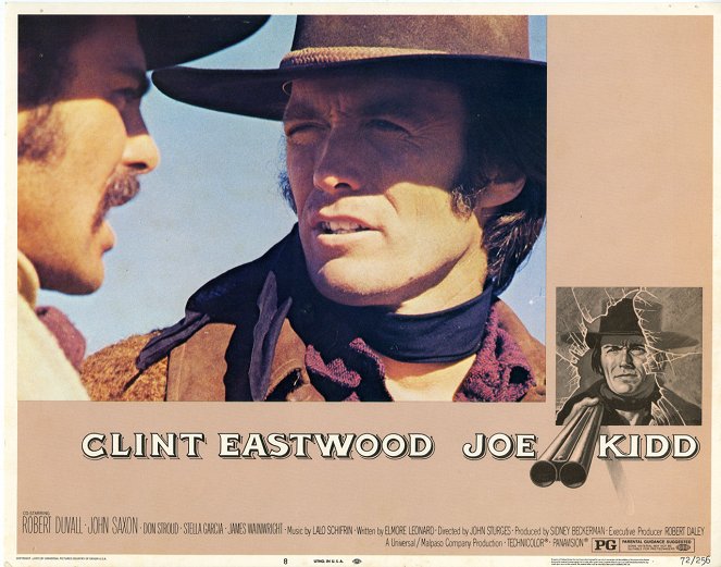Joe Kidd - Cartões lobby - John Saxon, Clint Eastwood