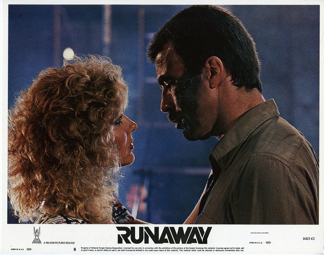 Runaway - L'évadé du futur - Cartes de lobby - Cynthia Rhodes, Tom Selleck