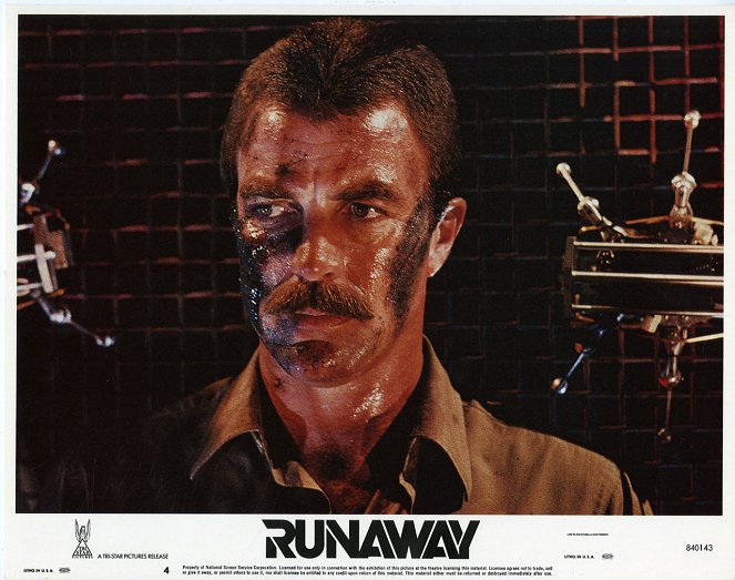 Runaway - Spinnen des Todes - Lobbykarten - Tom Selleck