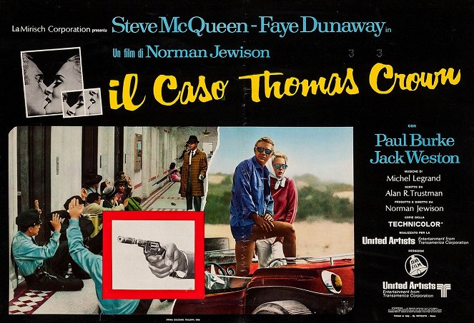 Thomas Crown ist nicht zu fassen - Lobbykarten - Steve McQueen, Faye Dunaway