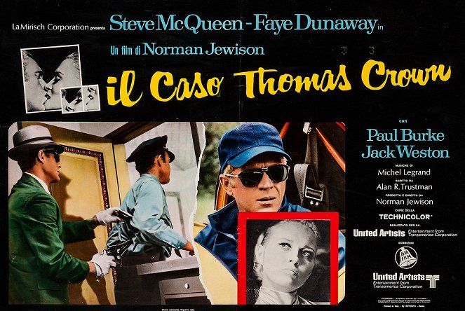 The Thomas Crown Affair - Lobby Cards - Steve McQueen, Faye Dunaway
