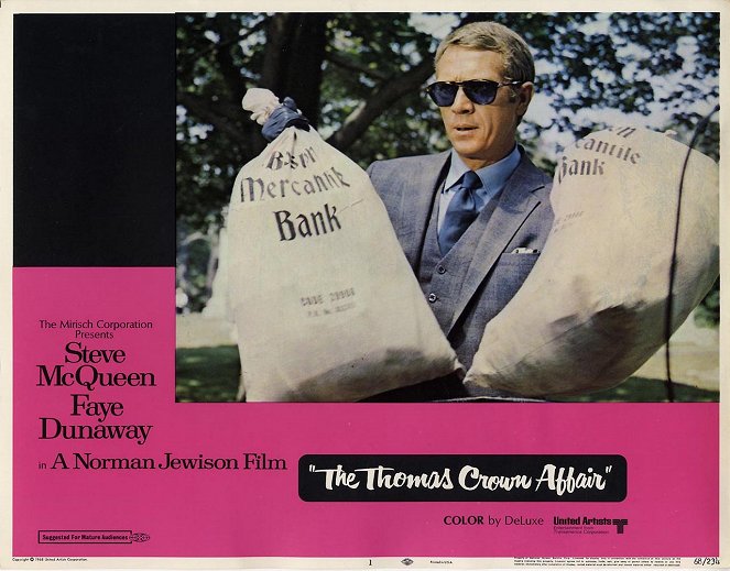 Thomas Crown ist nicht zu fassen - Lobbykarten - Steve McQueen