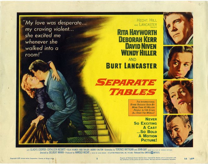 Separate Tables - Lobby Cards