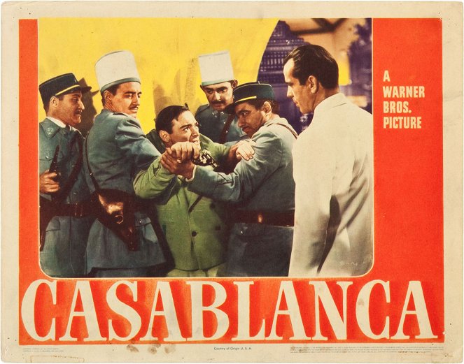 Casablanca - Cartões lobby - Peter Lorre, Humphrey Bogart