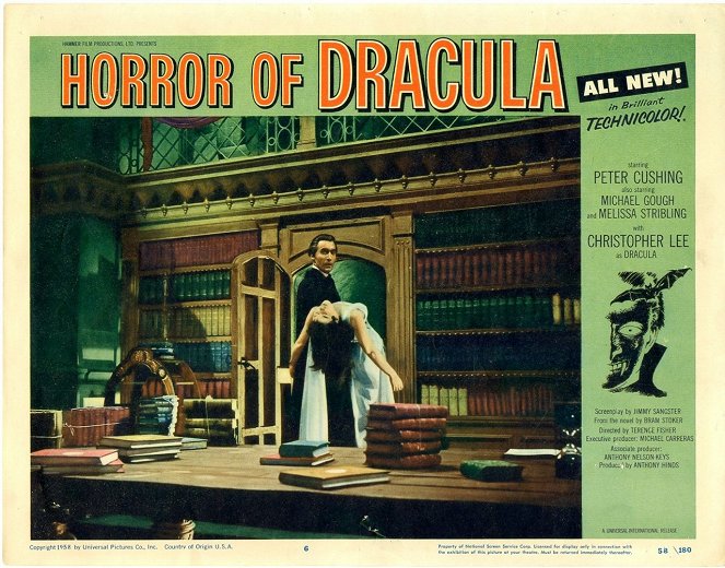 Dracula - Lobby karty - Christopher Lee