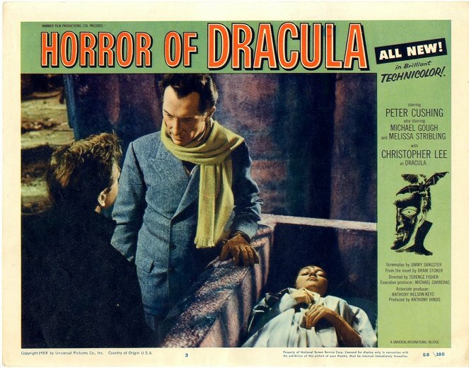Dracula - Lobbykarten - Peter Cushing