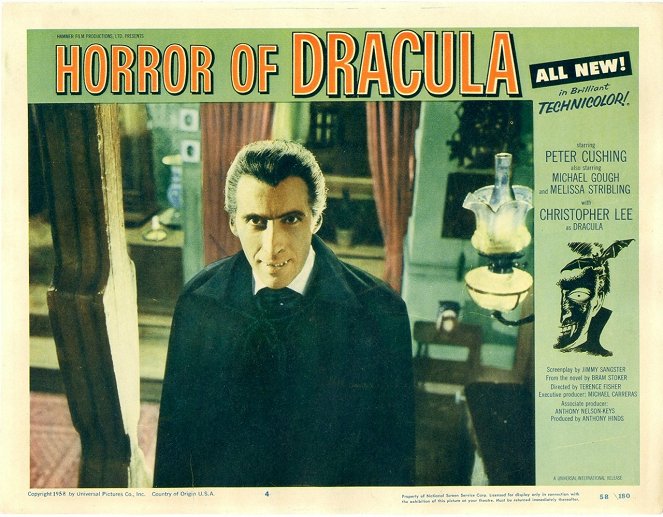 Horror of Dracula - Lobby Cards - Christopher Lee