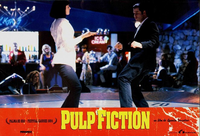 Pulp Fiction - Cartes de lobby - Uma Thurman, John Travolta