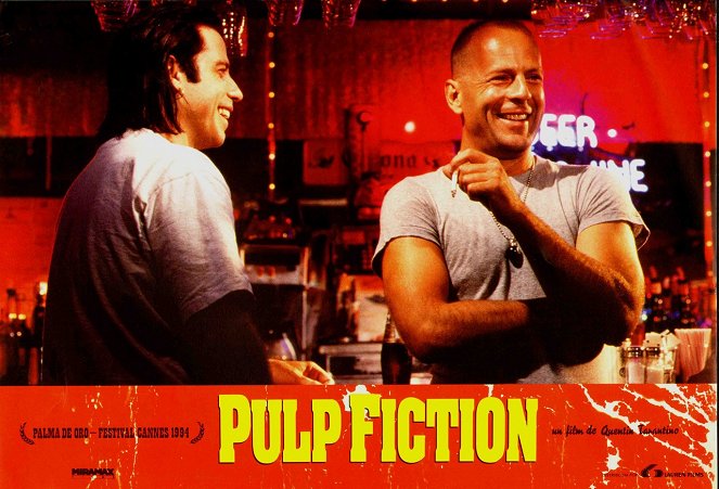 Pulp Fiction - Cartões lobby - John Travolta, Bruce Willis