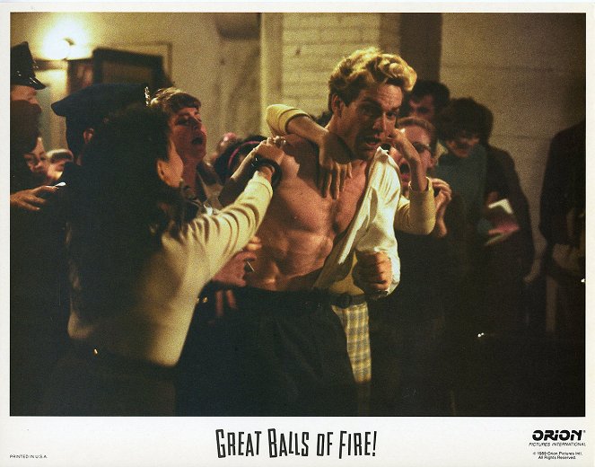 Great Balls of Fire - Lobbykarten - Dennis Quaid