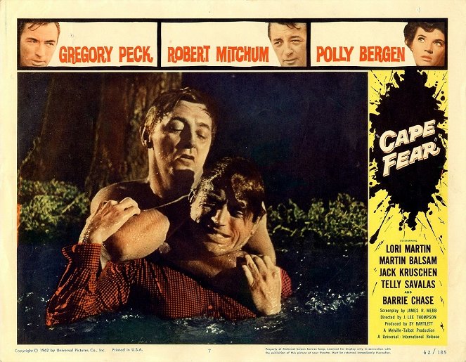 Cape Fear - Lobby Cards - Robert Mitchum, Gregory Peck