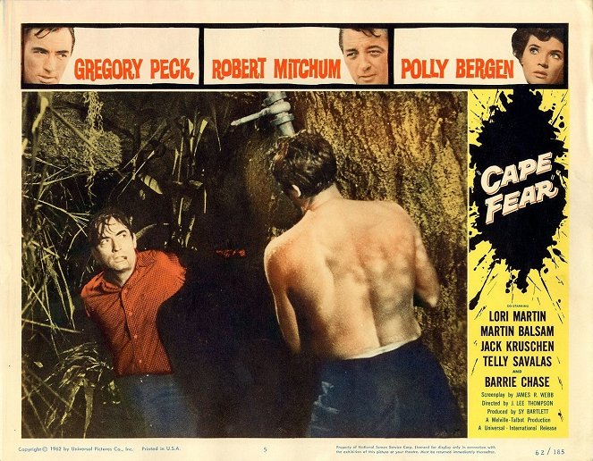 Cabo do Medo - Cartões lobby - Gregory Peck