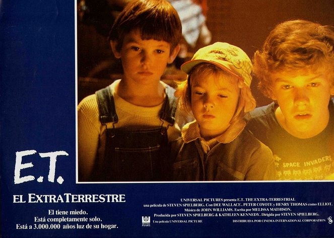 E.T. - Mimozemšťan - Fotosky - Henry Thomas, Drew Barrymore, Robert MacNaughton
