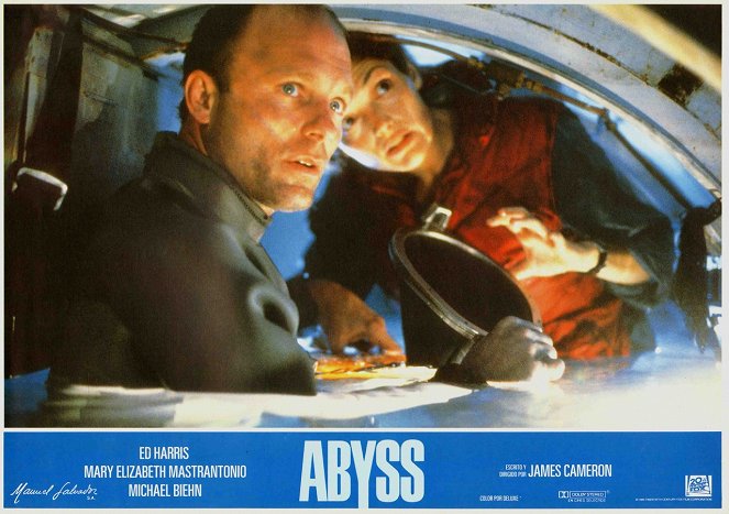 The Abyss - Cartes de lobby - Ed Harris, Mary Elizabeth Mastrantonio