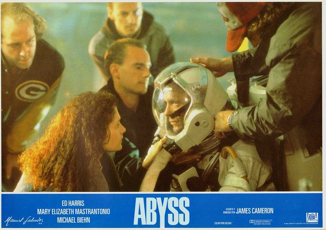 Abyss - Abgrund des Todes - Lobbykarten - J.C. Quinn, Mary Elizabeth Mastrantonio, Ed Harris