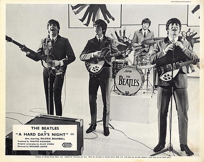 Quatre garçons dans le vent - Cartes de lobby - Paul McCartney, George Harrison, Ringo Starr, John Lennon