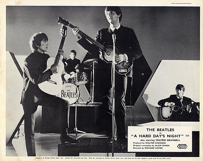 Quatre garçons dans le vent - Cartes de lobby - George Harrison, Ringo Starr, Paul McCartney, John Lennon