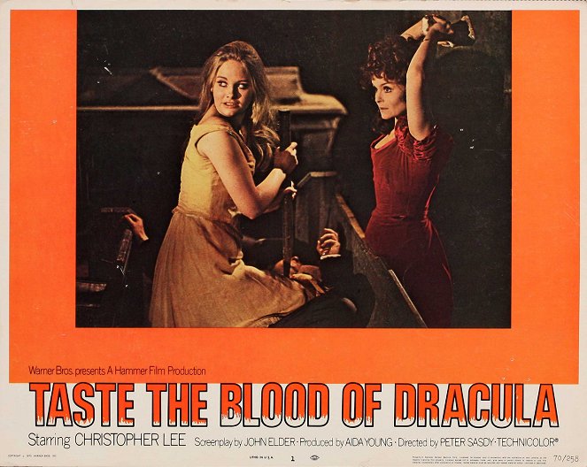 Das Blut von Dracula - Lobbykarten - Linda Hayden