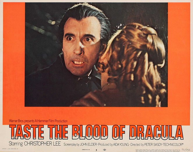 Das Blut von Dracula - Lobbykarten - Christopher Lee