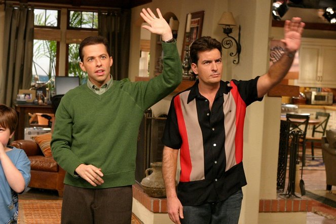 Two and a Half Men - Dreharbeiten - Jon Cryer, Charlie Sheen